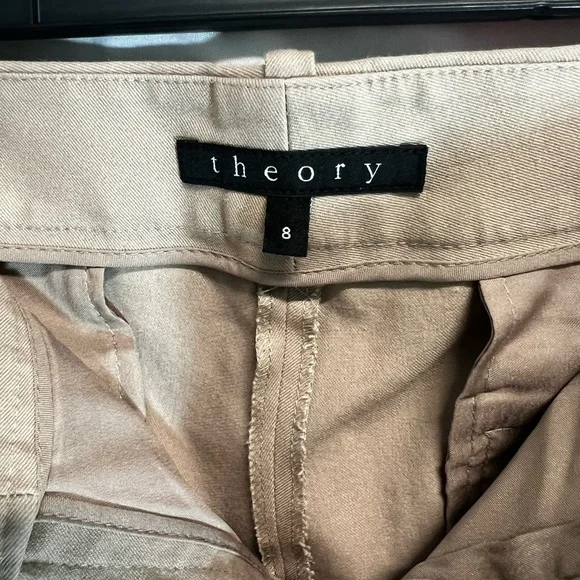 🤎 EUC THEORY Camel Slim Straight Slacks | Women’s Size 8 - Picture 8 of 13